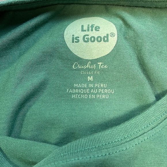 Life is Good Crusher Tee Long Sleeve Men's Medium T-Shirt - Picture 4 of 5